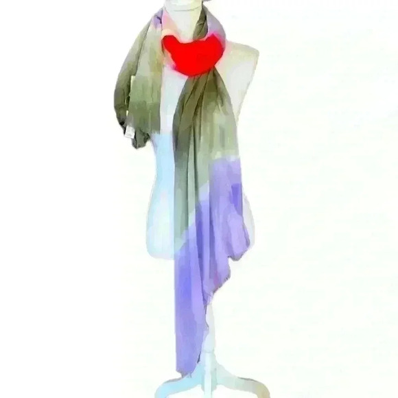 Lands End ladies scarf NWT beautiful colors! Can wear many ways. - Picture 1 of 14